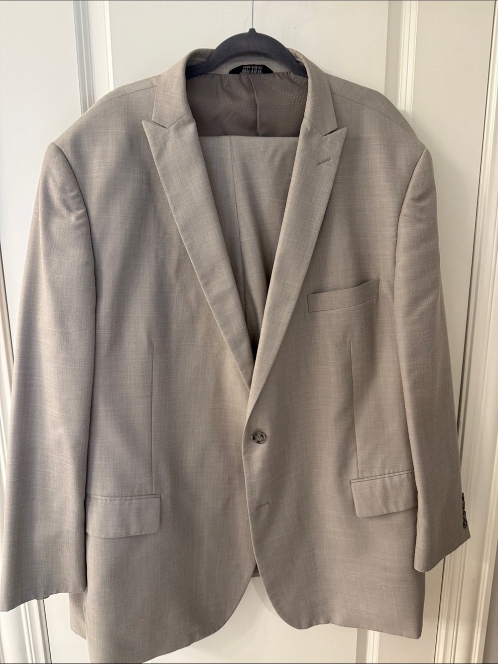 Men's Light Beige / Tan Two-Button Suit